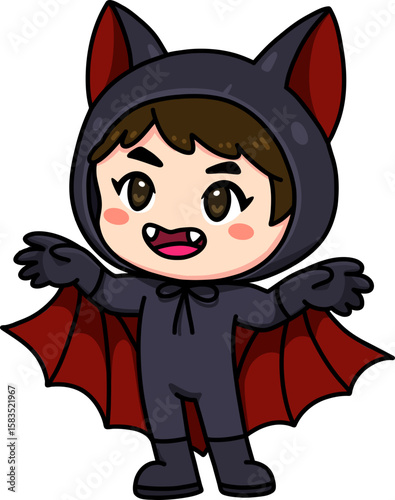 Chibi Bat Boy Halloween Costume
