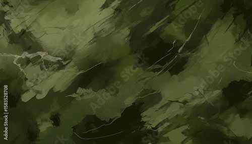 olive green army background texture with scratches ans rips texture marble generative ai