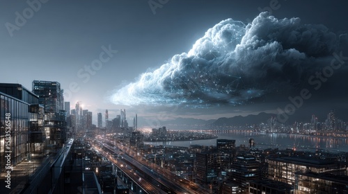 Wallpaper Mural The concept of Cloud Bursting for handling traffic spikes Torontodigital.ca