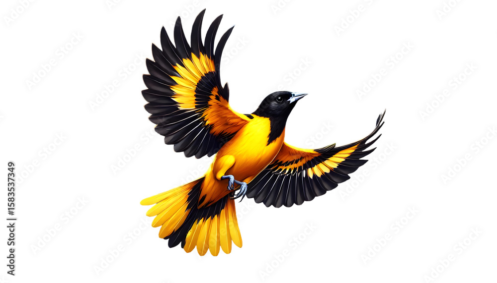 Fototapeta premium Oriole bird PNG