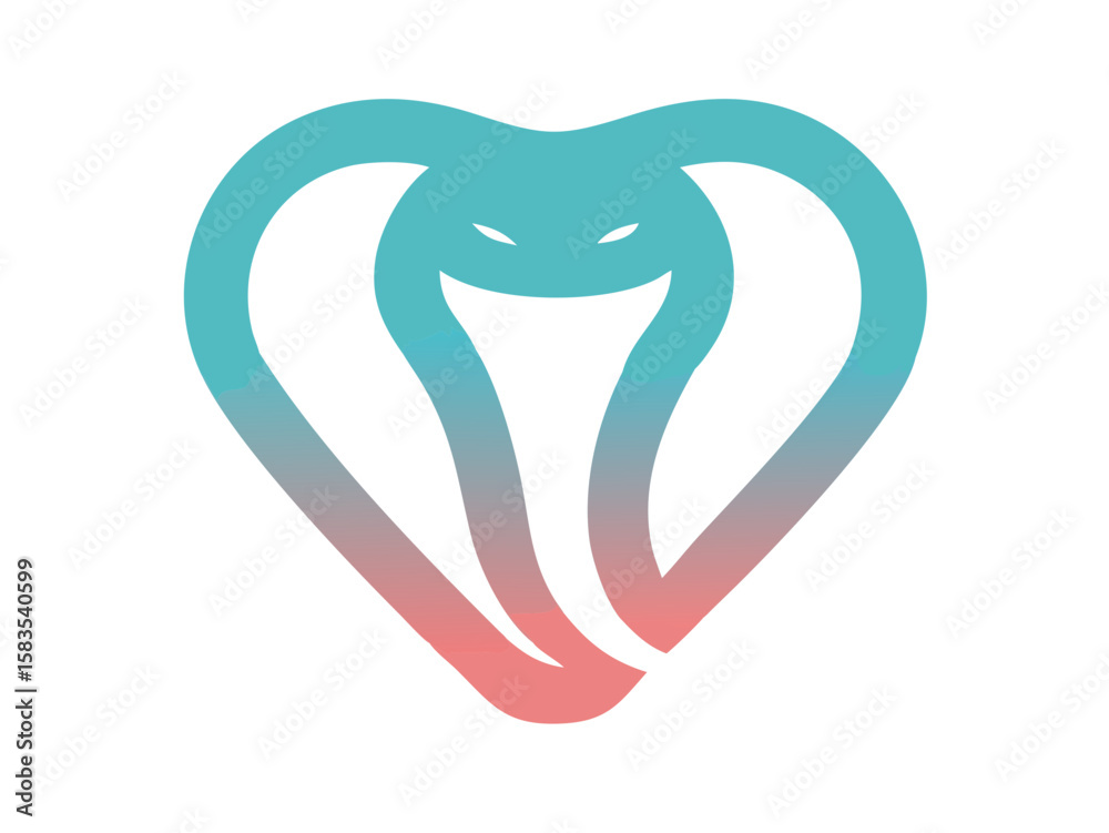 Obraz premium cobra logo vector desigen 