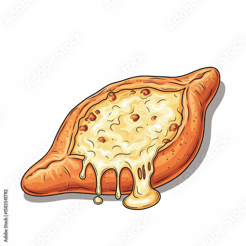 food, design, illustration, graphic, georgian, drawing, georgia, menu, cuisine, restaurant, vector, isolated, traditional, cheese, dinner, cooking, healthy, homemade, pie, meal, dish, delicious, 