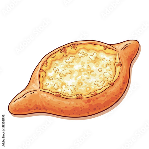 food, design, illustration, graphic, georgian, drawing, georgia, menu, cuisine, restaurant, vector, isolated, traditional, cheese, dinner, cooking, healthy, homemade, pie, meal, dish, delicious, 