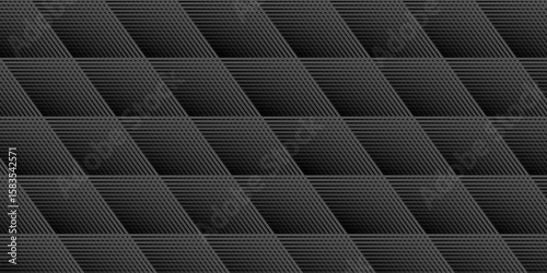 Black oblique straight line background. Masculine dark linear abstract wallpaper. Elegant luxury striped gradient texture. Grey diagonal lines backdrop for flyer, banner, poster, presentation.