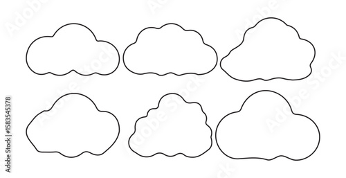 Cloud icon set. thunder icon, weather icon black color on white background,  large pack of vector silhouette design. vector illustration eps10