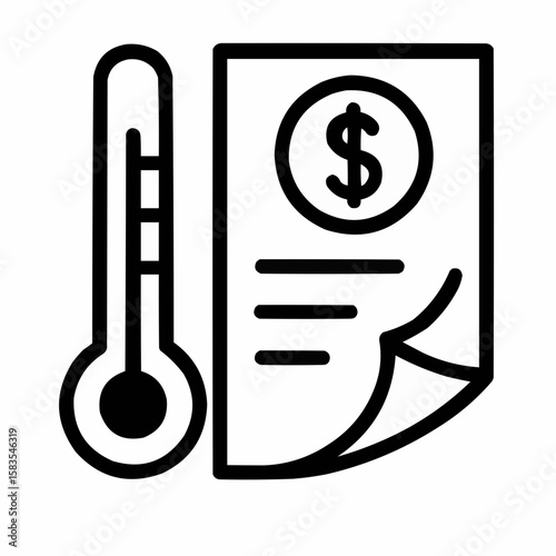 Thermometer showing income-based payments. Affordable care
