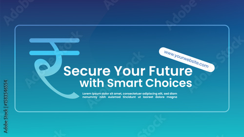 indian rupee icon poster , banner, social media post. rupee poster or indian finance poster or stock market design.