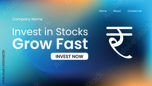 indian rupee icon poster , banner, social media post. rupee poster or indian finance poster or stock market design.