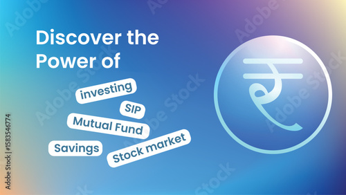 indian rupee icon poster , banner, social media post. rupee poster or indian finance poster or stock market design.