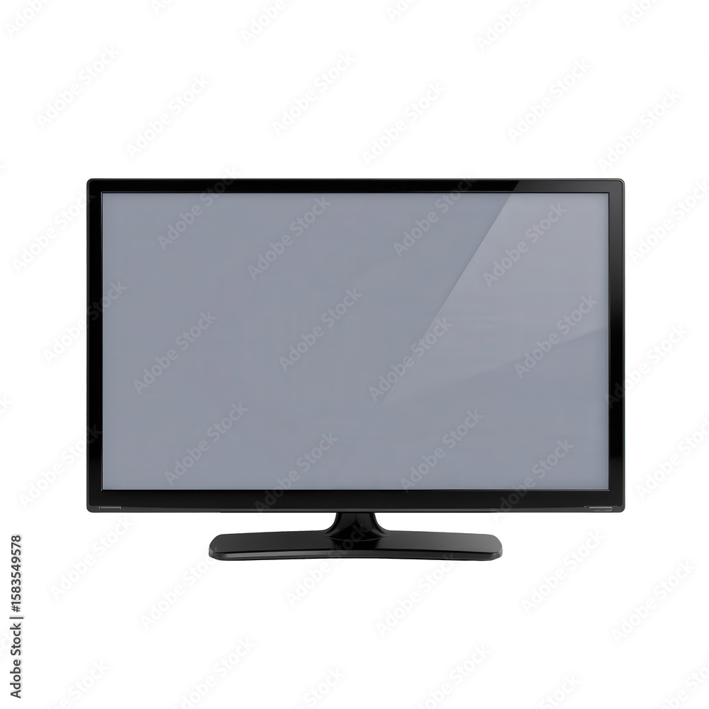 Black Flat Screen Television with a Minimalist Design and Display Black Flat Screen Television with a Minimalist Design and Display