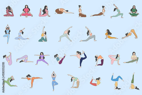 yoga pose collection