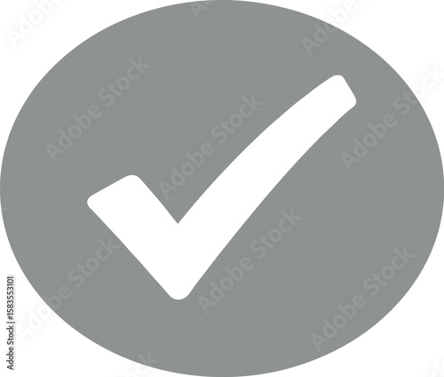 grey check mark icon