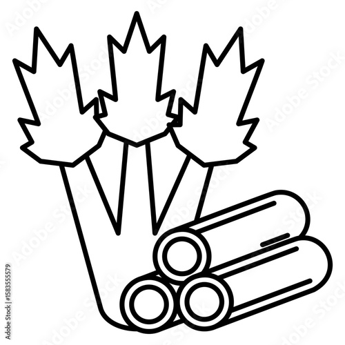 Fiber Outline Icon