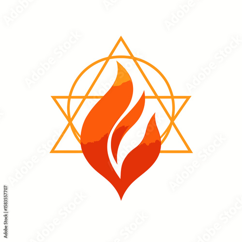 Fire Logo Vector Pack – Abstract, Sharp, Spiritual, and Geometric Flame Designs