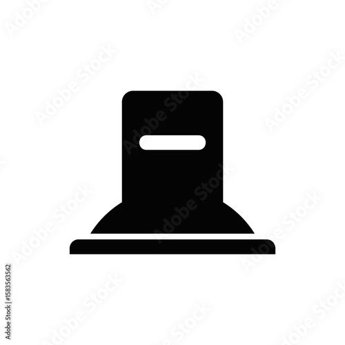 Grave icon flat design vector.