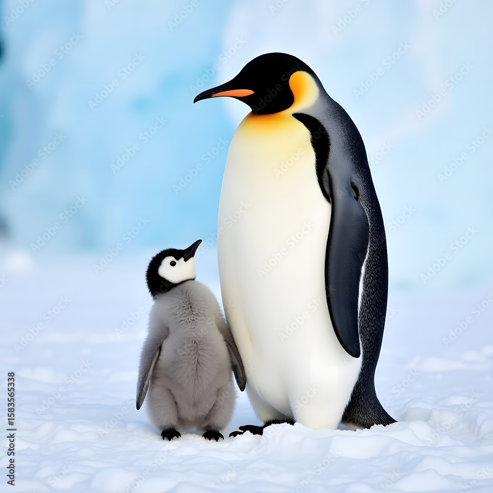 Obraz premium Emperor Penguin Chicks
