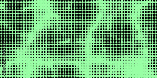 Electric neon waves filling the ether. Shimmering dots forming a pattern of smooth lines, bumps and depressions. Acid vector background for music album.