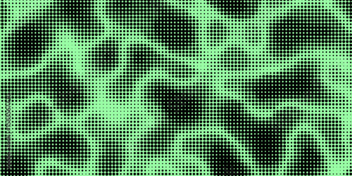 Electric neon waves filling the ether. Shimmering dots forming a pattern of smooth lines, bumps and depressions. Acid vector background for music album.