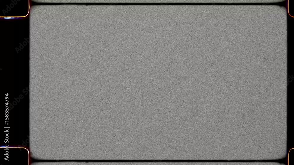 Retro 16 mm Film Camera Overlay with Visible Sprockets, Dusty Grain, Flicker Loops and Vintage Border