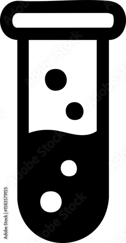 vector illustration of a laboratory flask
