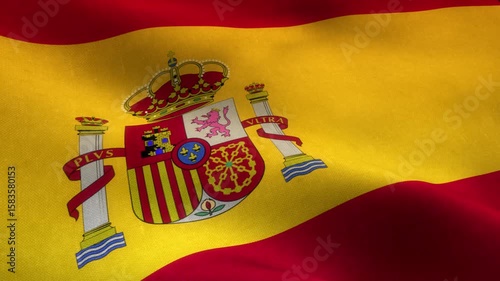 Spain Country Close Up Flag Background