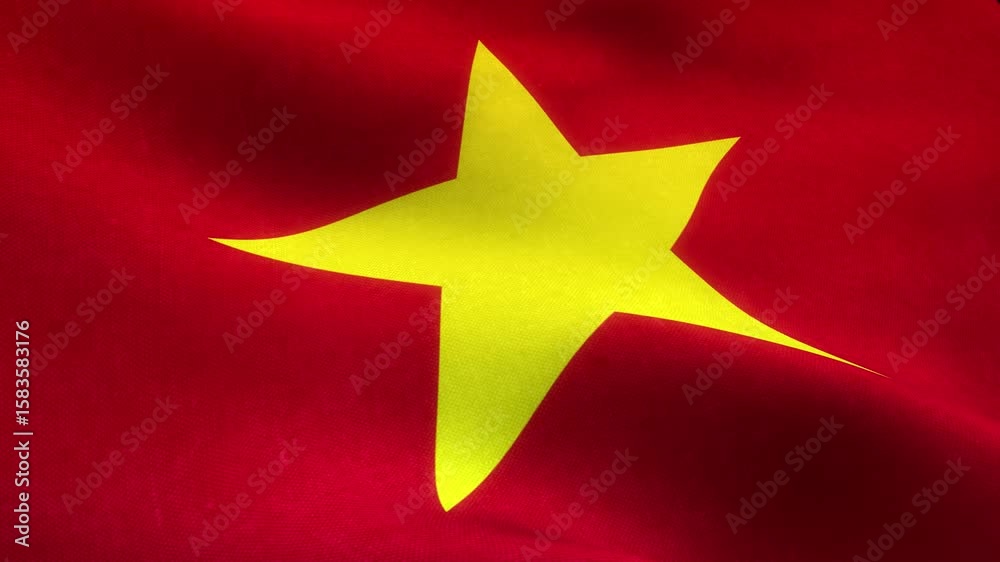 Vietnam Country Close Up Flag Background Vietnam Country Close Up Flag Background