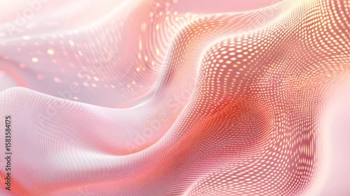 Ethereal Pink Abstract Waves