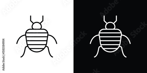 Bedbug icon editable concept. editable vector stroke symbols
