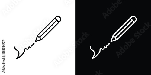 Write icon editable concept. editable vector stroke symbols
