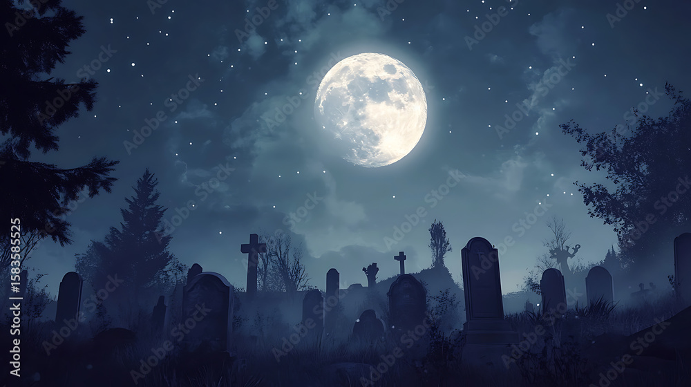 Naklejka premium Halloween, celebrated on October 31st, is a spooky and fun holiday. People wear costumes, carve pumpkins, and go trick-or-treating. It’s a night full of candy, scary decorations, and haunted fun! 🎃👻