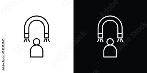 User engagement icon editable concept. editable vector stroke symbols