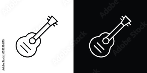 Ukulele icon editable concept. editable vector stroke symbols