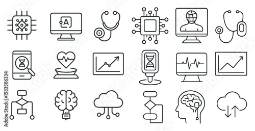 Collection of computer icons including a computer monitor, a keyboard, a mouse, a cell phone, a tablet, a laptop, a computer mouse, a keyboard, a computer monitor, a computer mouse, a keyboard, a co