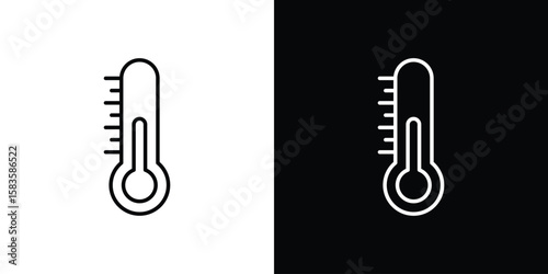 Thermometer icon editable concept. editable vector stroke symbols
