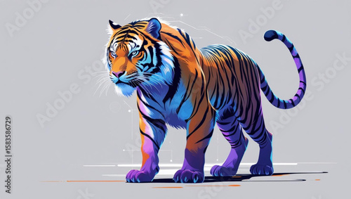  Vibrant Pop Art Tiger