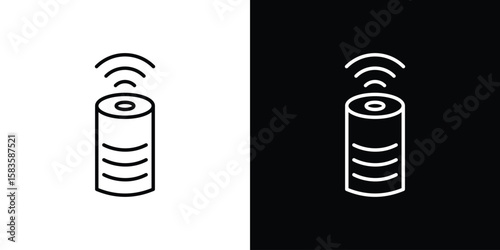 Smart speaker icon editable concept. editable vector stroke symbols