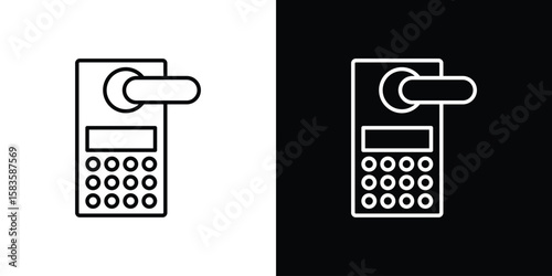 Smart lock icon editable concept. editable vector stroke symbols