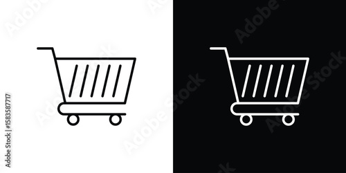 Shopping cart icon editable concept. editable vector stroke symbols