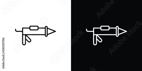 Sealants gun icon editable concept. editable vector stroke symbols