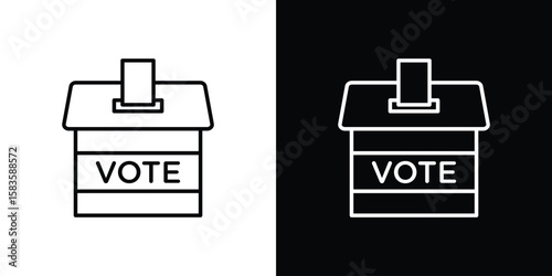 Referendum icon editable concept. editable vector stroke symbols