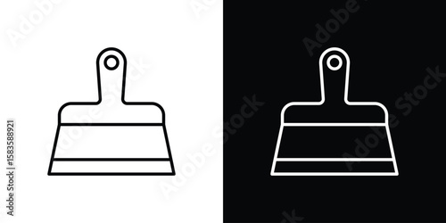 Putty knife icon editable concept. editable vector stroke symbols