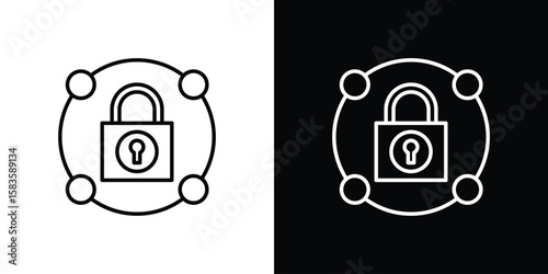 Private network icon editable concept. editable vector stroke symbols