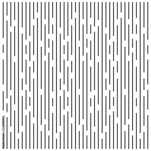 Vertical line pattern. Abstract stripe texture. Monochrome parallel dashes. Vector minimalist background