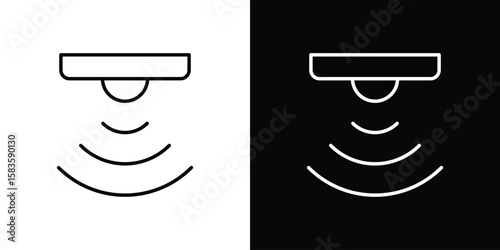 Motion sensor icon editable concept. editable vector stroke symbols