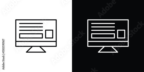 Mood board icon editable concept. editable vector stroke symbols
