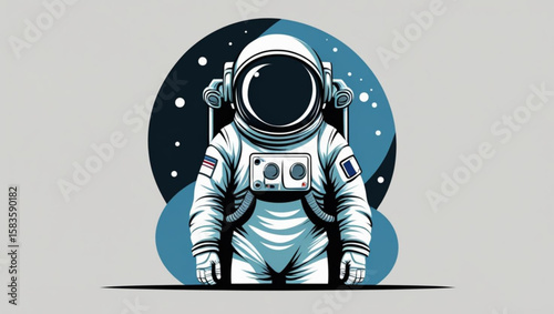 Astronaut in Spacewalk Suit