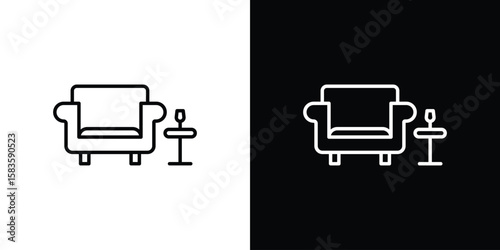 Lounge icon editable concept. editable vector stroke symbols