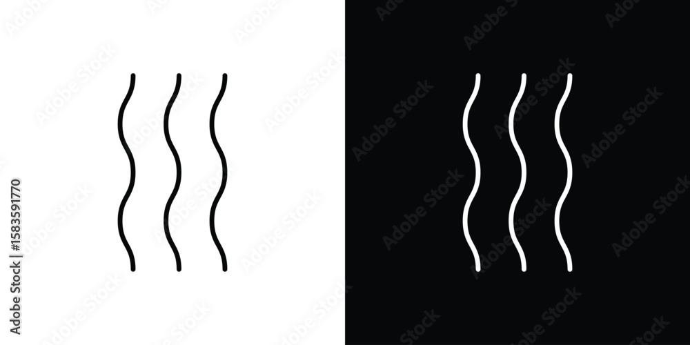 Fototapeta premium Hot icon editable concept. editable vector stroke symbols