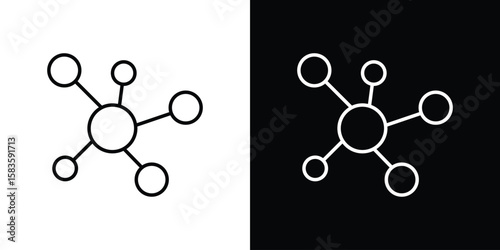 Hub icon editable concept. editable vector stroke symbols