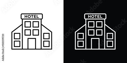 hotel icon editable concept. editable vector stroke symbols